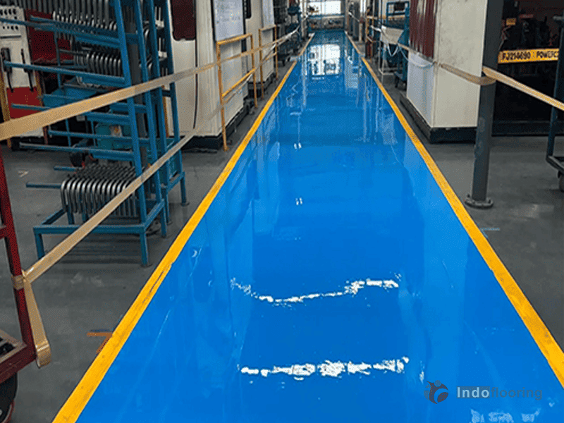 Epoxy lantai Jakarta untuk area produksi pabrik